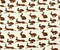 Brown-White Rayon Modal Rabbit Printed Stretch Spandex Jersey Knit Fabric By the Yard